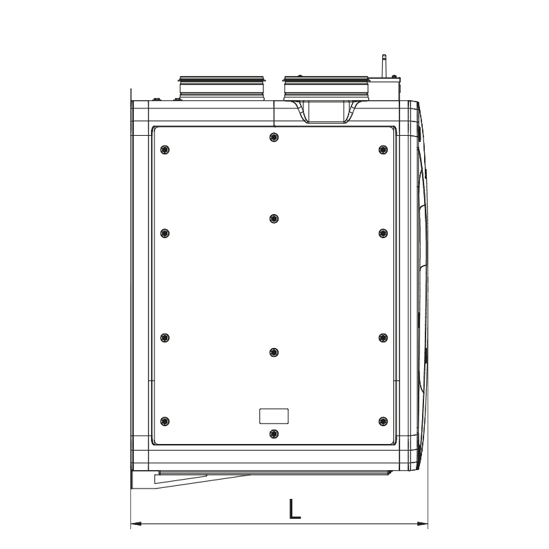 Вентс Enave 550 VE A21 R - Розміри