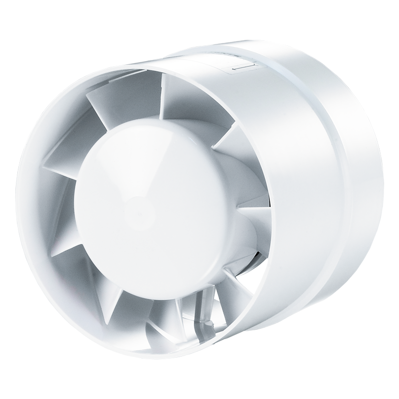 Вентс 100 ВКО Л турбо - Осьові канальні вентилятори для витяжної або припливної вентиляції