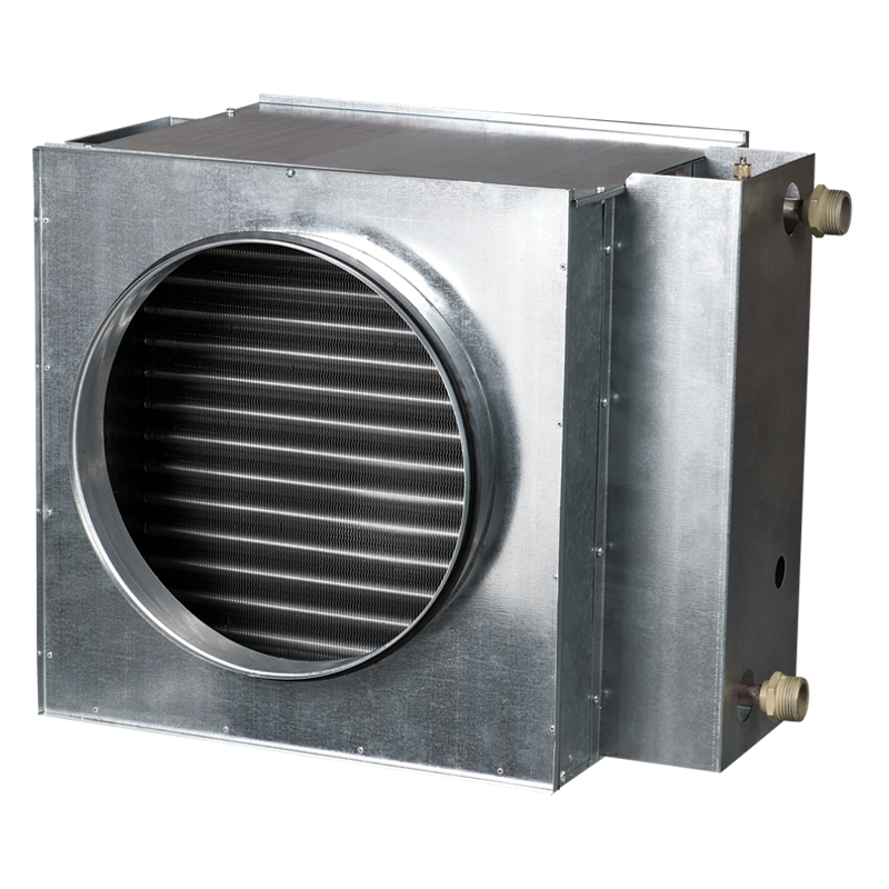 Вентс НКВ 160-4 - Канальні водяні нагрівачі для підігрівання припливного повітря в системах вентиляції з круглим перерізом, а також можуть використовуватися в якості підігрівача в припливних або припливно-витяжних установках