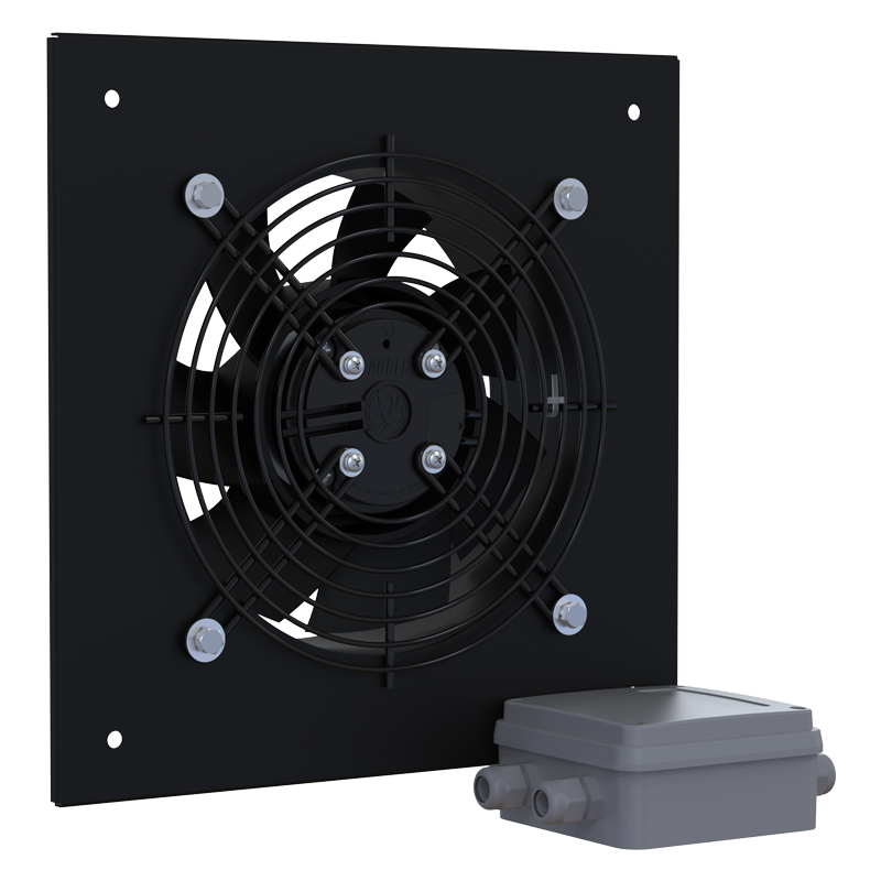 Вентс ОВ 200 ЕС - Осьові вентилятори низького тиску в сталевому корпусі для настінного і канального монтажу