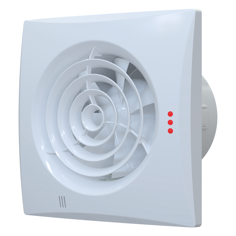 Вентс Квайт-Х 100 - Оновлені осьові вентилятори з низьким рівнем шуму та енергоспоживання для витяжної вентиляції