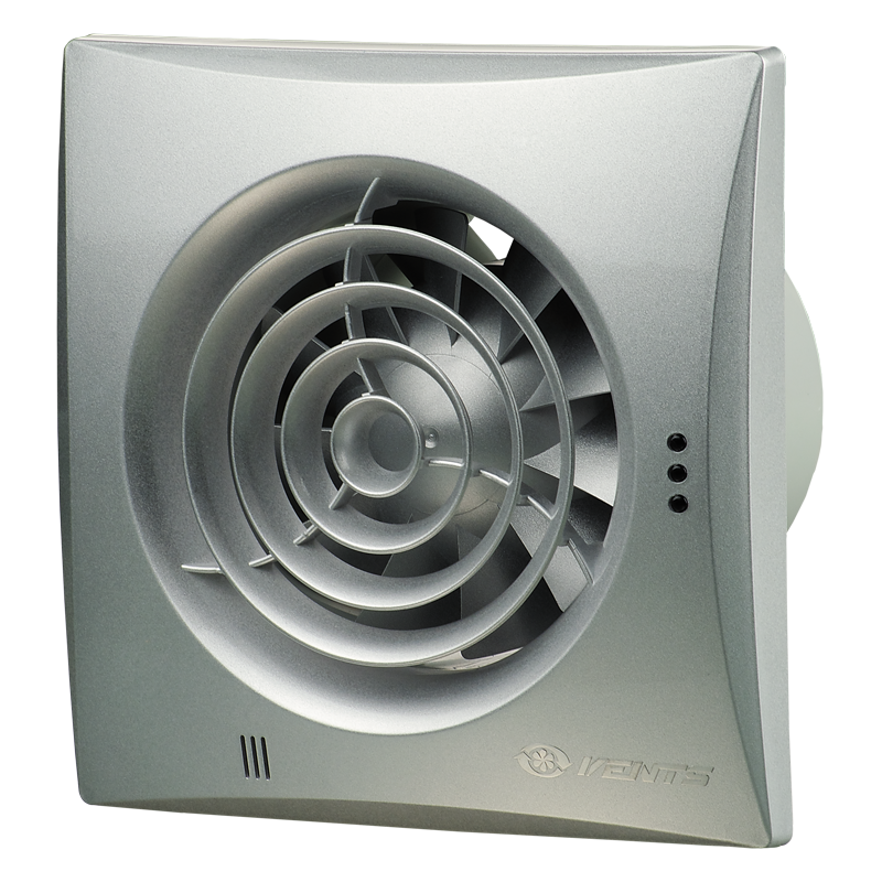 Вентс Квайт 100 ТР - Витяжні осьові вентилятори Квайт вирізняються низьким рівнем шуму і високою продуктивністю роботи