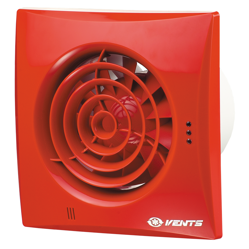 Вентс Квайт 125 ТР - Витяжні осьові вентилятори Квайт вирізняються низьким рівнем шуму і високою продуктивністю роботи